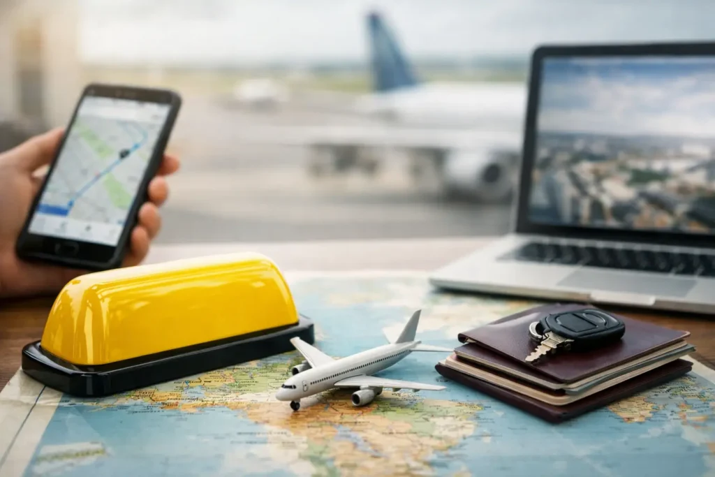 Internationale taxirit boeken: praktische gids