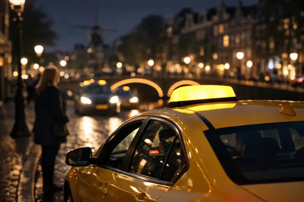 Is taxi ’s nachts beschikbaar in Nederland?