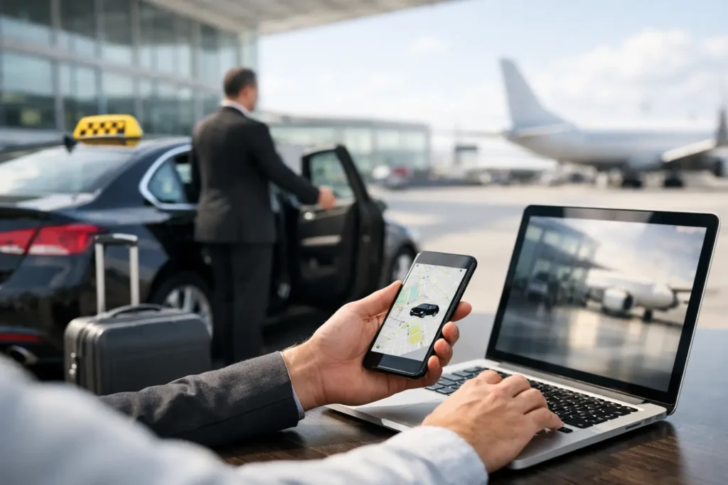 Retourtaxi luchthaven boeken zonder gedoe