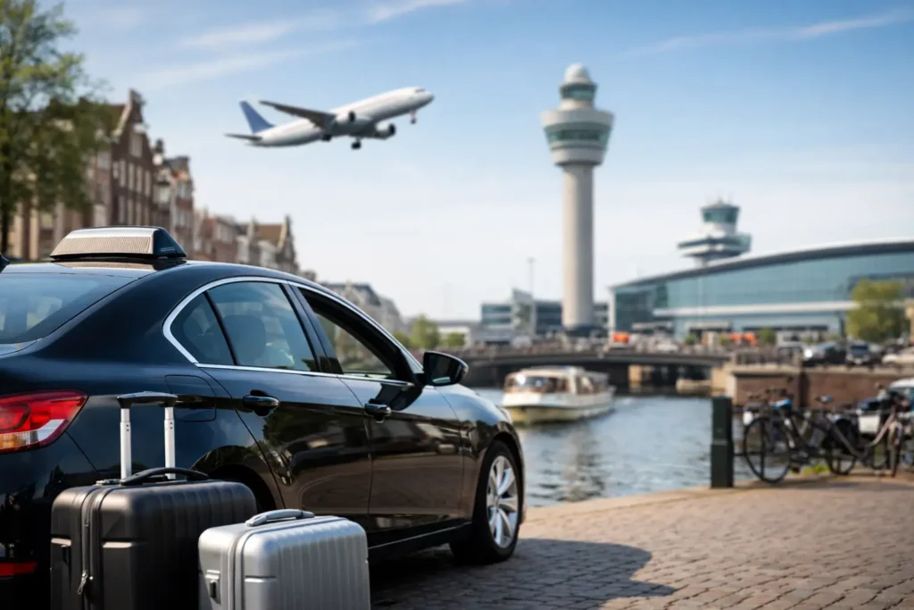 Taxi Amsterdam naar Schiphol boeken