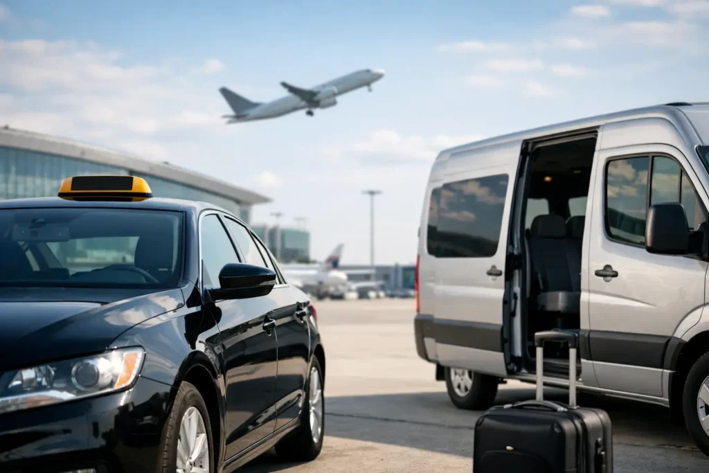 Taxi of ov naar luchthaven: wat kiest u?