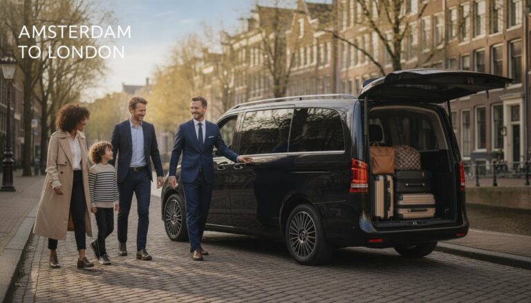 Goedkope taxi van Amsterdam naar London: ontspannen reizen voor een vaste prijs